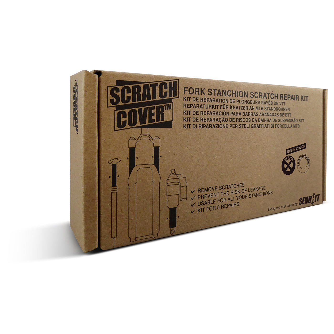 SendHit Scratch Cover Fork / Shock / Seatpost stanchion Repair Kit