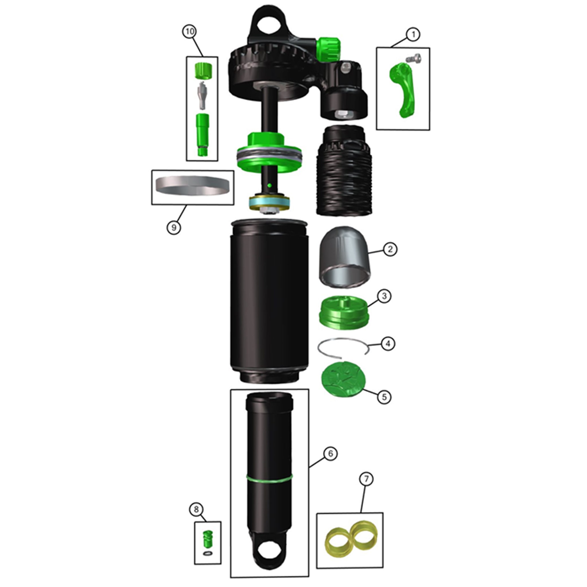 DVO Topaz factory parts – S4 Suspension