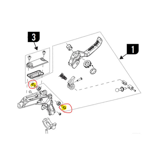 Dominion Lever pivot bolt