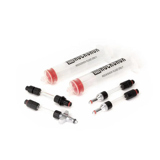 ROCKSHOX UNIVERSAL BLEED KIT (INCLUDES 2 SYRINGES, 2 STANDARD FITTINGS, CHARGER FITTING, AND REVERB BLEEDING EDGE FITTING)
