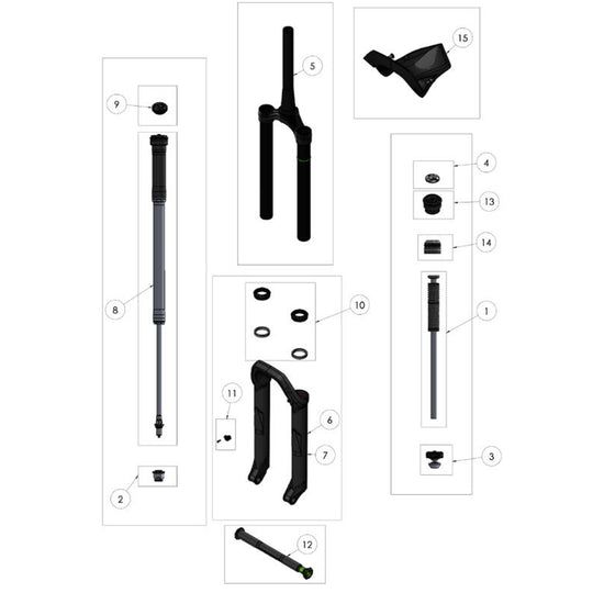Diamond D3/E3 Fork parts