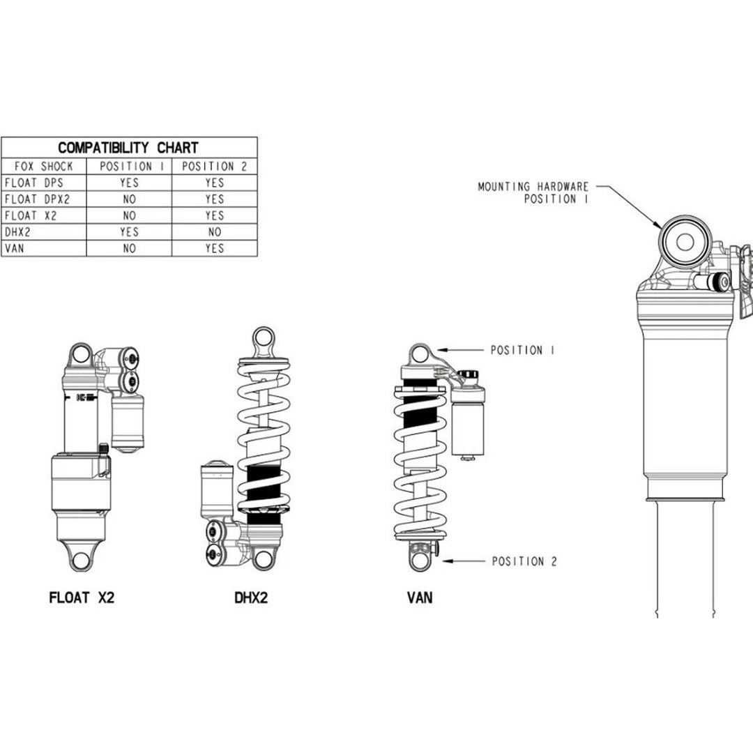 Fox Racing Shox Bearing Mounting Hardware Upgrade