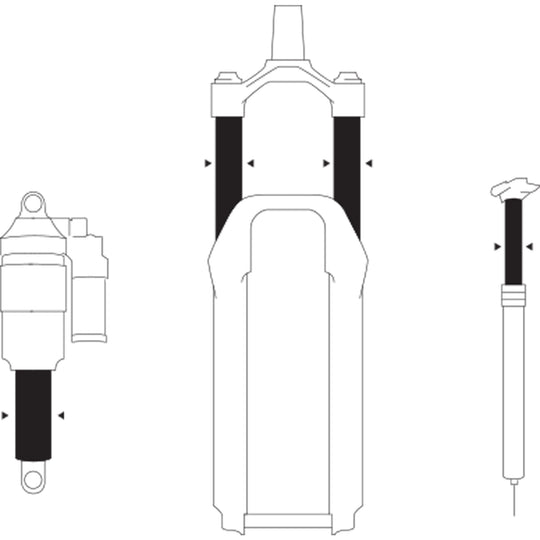 SendHit Scratch Cover Fork / Shock / Seatpost stanchion Repair Kit